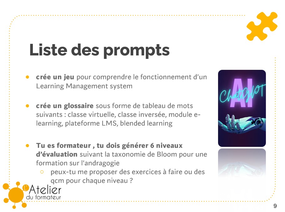 Replay#41 « Testons ChatGPT : comment l’utiliser en formation ? » – L ...